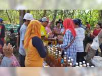 Panen Raya Madu Lebah Rumput Liar di Desa Mojodesa Kapas Bojonegoro Diserbu Warga