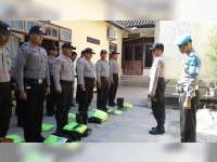 Tanggap Bencana Saat Musim Hujan, Polsek Kalitidu Bojonegoro Cek Kesiapan Anggota