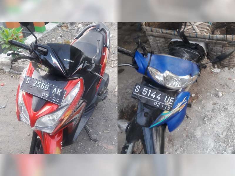 Mendadak Belok, Smash Ditabrak Vario di Dander Bojonegoro, 2 Orang Luka Berat