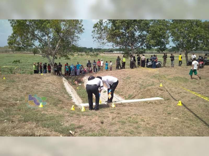 Sesosok Mayat Perempuan, Ditemukan Warga Tergeletak di Saluran Air di Dander Bojonegoro