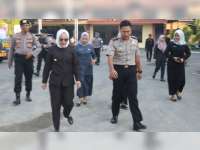 Bupati Bojonegoro Berkunjung ke Markas Polres Bojonegoro Dengan Bersepeda