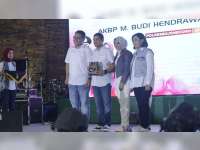 Polres Bojonegoro Gelar Malam Pisah Kenal, AKBP Ary Fadli dengan AKBP Budi Hendrawan