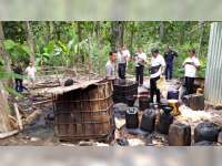 Pertamina EP Asset 4 Cepu Bersama Polres Blora Tertibkan Penampungan Minyak Ilegal