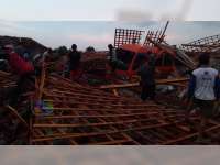 Angin Terjang Kedungadem Bojonegoro, 3 Bagunan Roboh, Kerugian Capai Rp 350 Juta