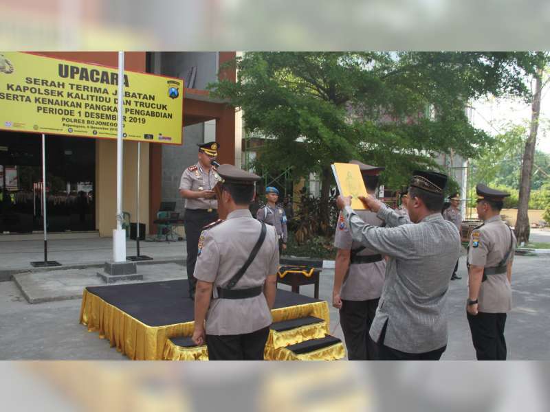 Kapolres Bojonegoro Pimpin Sertijab Kapolsek Trucuk dan Kapolsek Kalitidu