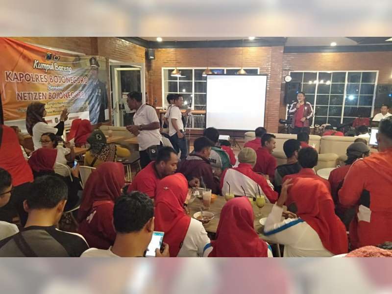 Tingkatkan Sinegitas, Kapolres Bojonegoro Kumpul Bareng Netizen