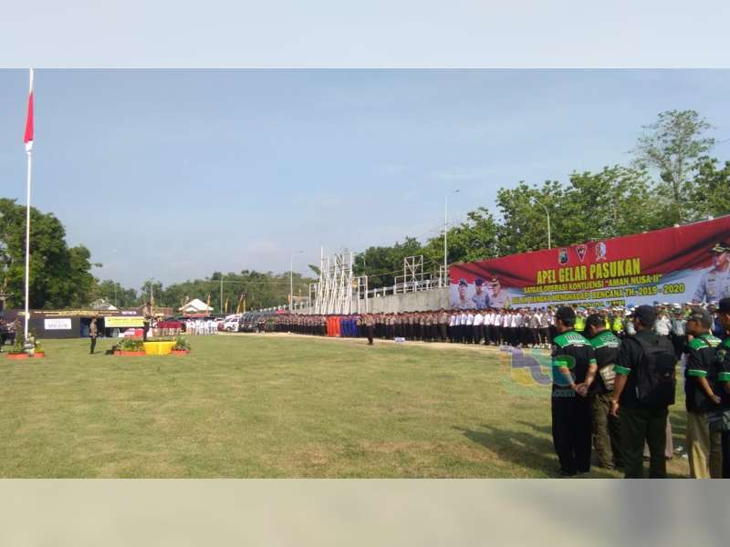 Apel Gelar Pasukan, Persiapan Hadapi Bencana Alam Digelar di Bojonegoro