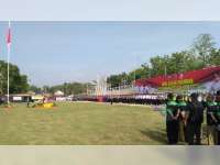 Apel Gelar Pasukan, Persiapan Hadapi Bencana Alam Digelar di Bojonegoro