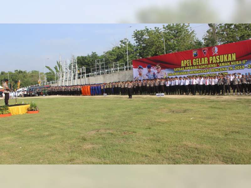 Pimpin Apel Gelar Pasukan Ops Kontijensi di Bojonegoro, Ini Pesan Kasat Brimob Polda Jatim