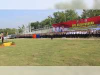 Pimpin Apel Gelar Pasukan Ops Kontijensi di Bojonegoro, Ini Pesan Kasat Brimob Polda Jatim