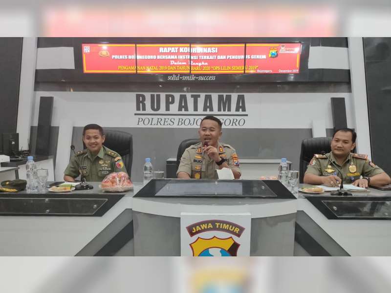 Kapolres Bojonegoro Pimpin Rakor Persiapan Operasi Lilin Semeru 2019