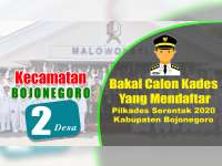 Bakal Calon Kades yang Mendaftar dalam Pilkades 2020, Kecamatan Bojonegoro Kota