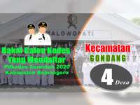 Bakal Calon Kades yang Mendaftar dalam Pilkades 2020, Kecamatan Gondang Bojonegoro