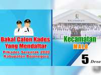 Bakal Calon Kades yang Mendaftar dalam Pilkades 2020, Kecamatan Malo Bojonegoro