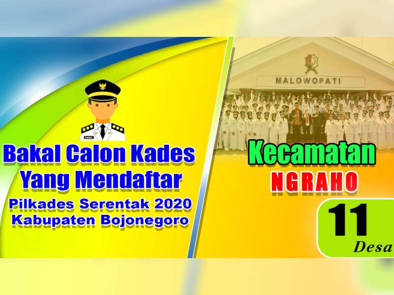 Bakal Calon Kades yang Mendaftar dalam Pilkades 2020, Kecamatan Ngraho Bojonegoro