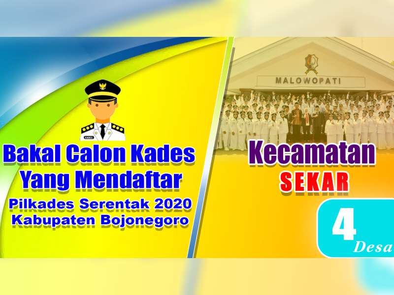 Bakal Calon Kades yang Mendaftar dalam Pilkades 2020, Kecamatan Sekar Bojonegoro