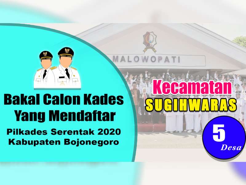 Bakal Calon Kades yang Mendaftar dalam Pilkades 2020, Kecamatan Sugihwaras Bojonegoro
