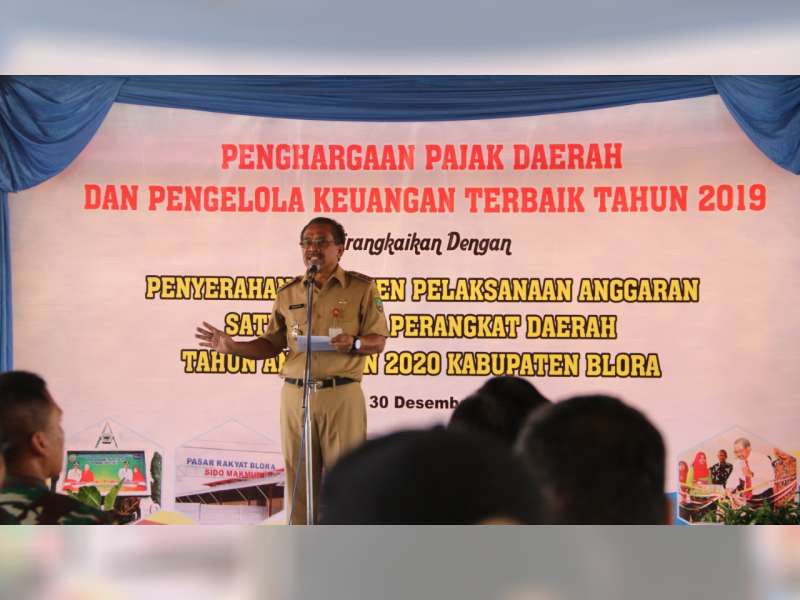 Serahkan DPA 2020, Bupati Blora Harap Percepat Lelang agar Pembangunan Segera Dilaksanakan