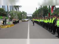 Kapolres Bojonegoro Pimpin Apel Pengamanan Malam Tahun Baru 2020