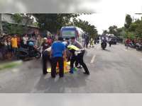 Terlindas Truk Tronton, Pengendara Motor di Kalitidu Bojonegoro, Tewas di TKP