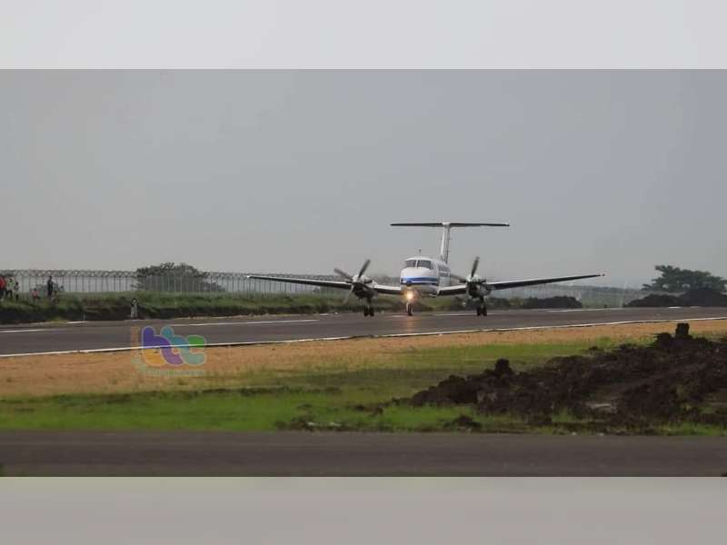 Setelah 34 Tahun, Bandara Ngloram Blora Kembali Didarati Pesawat