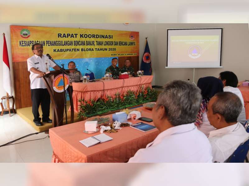 Antisipasi Dampak Bencana, BPBD Blora Gelar Rakor Kesiapsiagaan Bencana