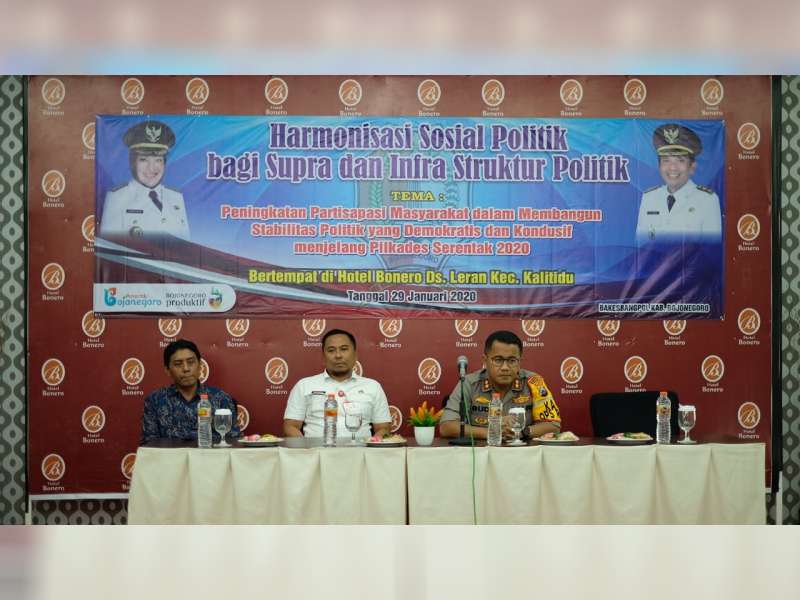 Bangun Stabilitas Politik, Pemkab Bojonegoro Gelar Harmonisasi Sosial Politik