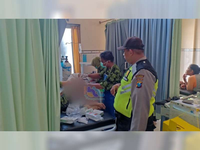 Terserempet Kereta Api, Pengendara Motor di Kalitidu Bojonegoro Luka Berat