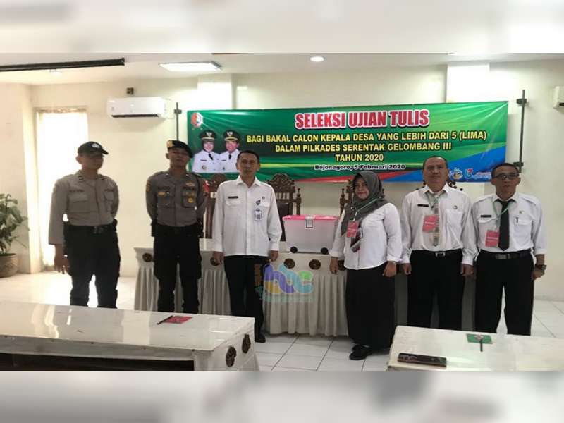 Polres Bojonegoro Kawal Pelaksanaan Seleksi Ujian Tulis Pilkades Serentak 2020