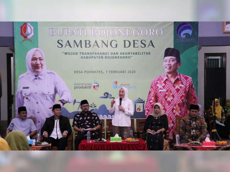 Serap Aspirasi Masyarakat, Bupati Bojonegoro Sambang Desa di Pohwates Kepohbaru