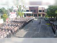 Pengamanan Kampanye Umum Pilkades 2020, Polres Bojonegoro Terjunkan 712 Personel