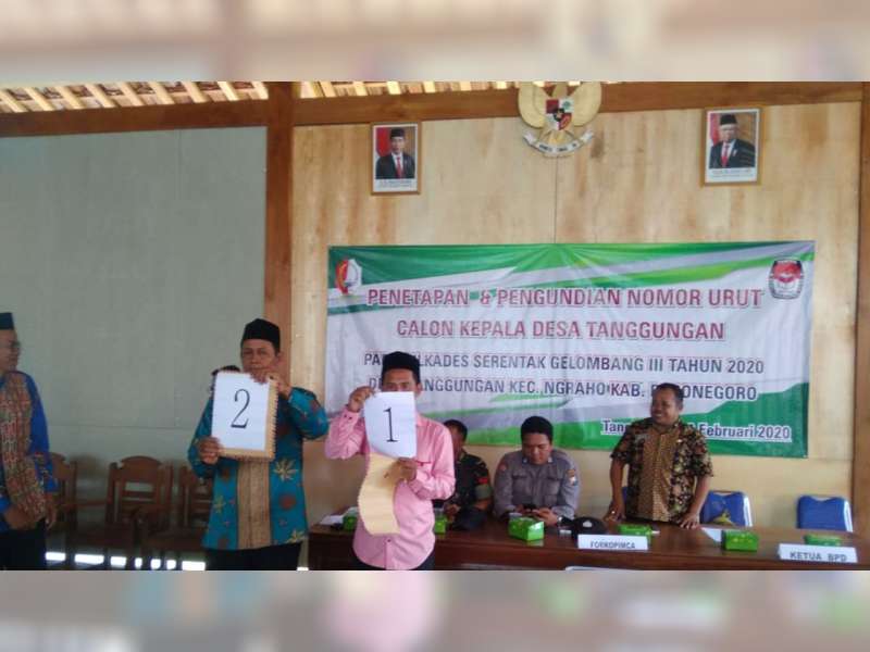 Inilah Nama dan Nomor Urut Calon Kades, Pilkades Kecamatan Ngraho Bojonegoro