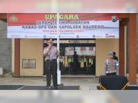 Kapolres Bojonegoro Pimpin Serah Terima Jabatan Kabag Ops dan Kapolsek Baureno