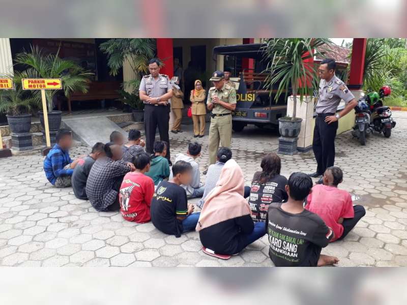 Resahkan Warga, Belasan Anak Punk Diamankan Polsek Ngawen Blora