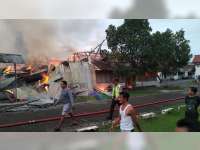 Inilah Kronologi Kebakaran Gudang Tembakau di Balen Bojonegoro