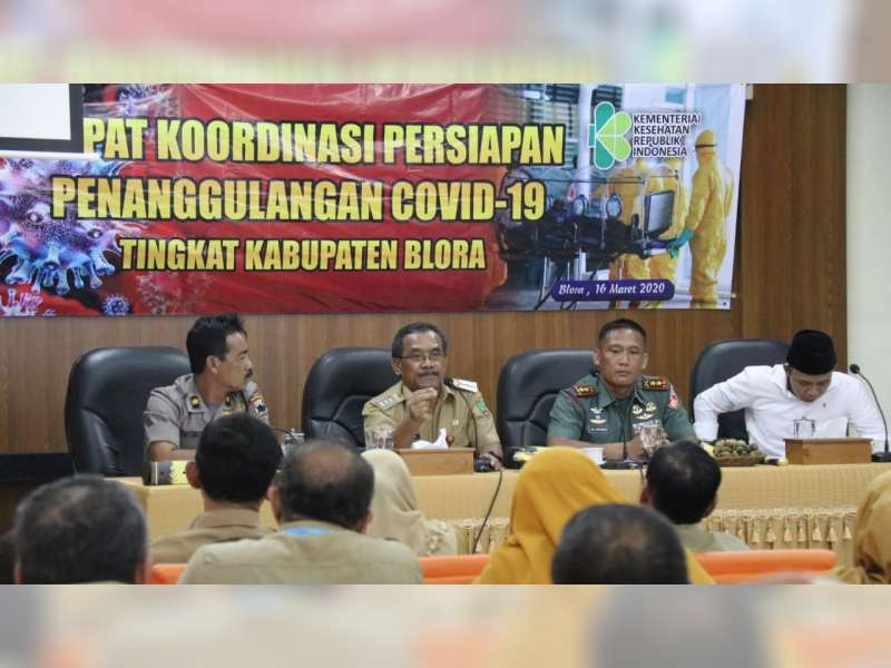 Pemkab Blora Gelar Rakor, Persiapan Penanggulangan Virus Corona