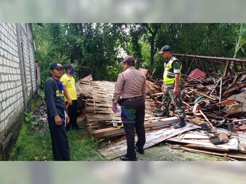 Diterjang Angin, Rumah Warga Sumberrejo Bojonegoro Roboh, Kerugian Capai Rp 35 Juta