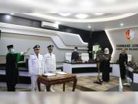 Bupati Bojonegoro Kembali Lantik 109 Kepala Desa, Melalui Video Conference