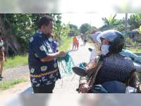 Sosialisasi Pencegahan Virus Corona, Wabup Blora Bagikan Masker ke Masyarakat