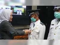 Melalui Video Conference, Bupati Bojonegoro Anna Muawanah Lantik 82 Kepala Desa