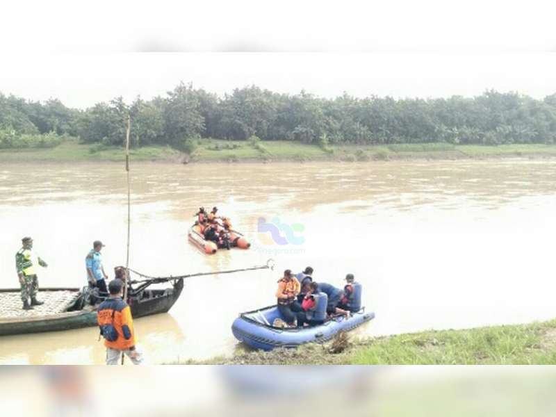 Tim SAR Masih Lakukan Pencarian Warga Ngraho Bojonegoro yang Tenggelam di Bengawan Solo