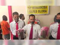 Polres Blora Tangkap Tiga Orang Pemakai Narkoba Jenis Sabu-Sabu