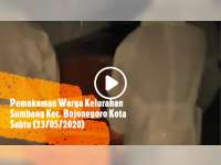 Video Prosesi Pemakaman PDP Corona Asal Kelurahan Sumbang Bojonegoro Kota