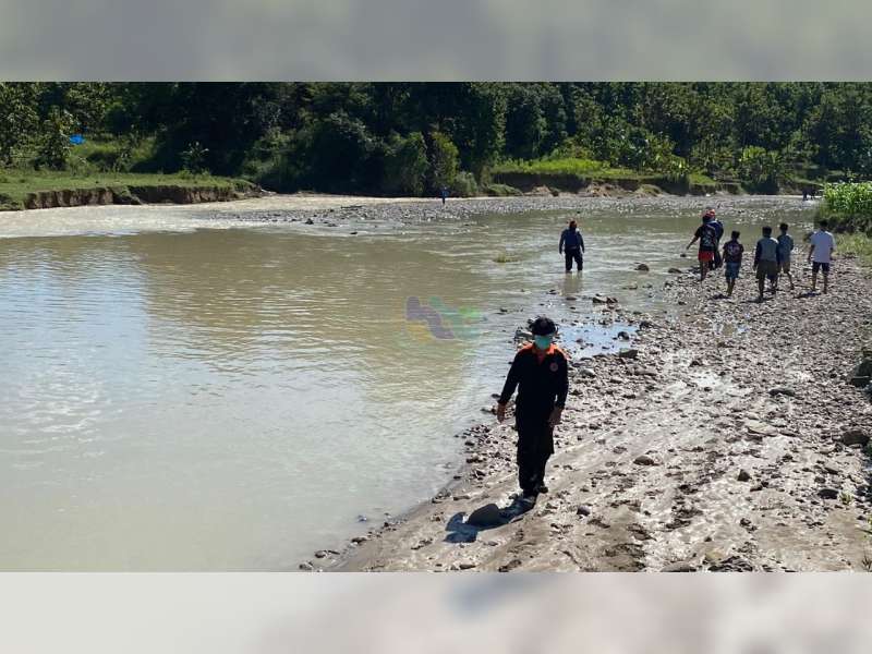Pencarian Warga Gondang Bojonegoro Yang Terseret Banjir Bandang, Sementara Dihentikan