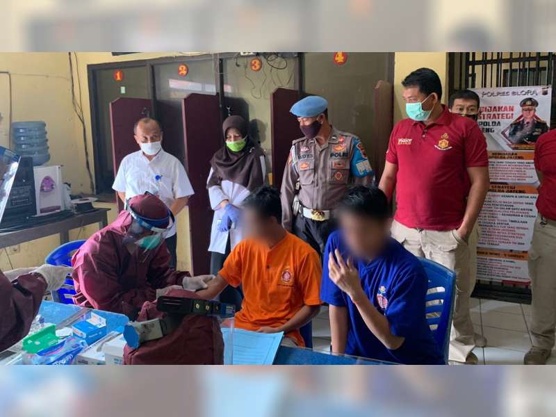 Jalani Rapid Test, 26 Tahanan Polres Blora Seluruhnya Non Reaktif