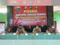 Kapolres Bojonegoro Pantau Kampung Tangguh Semeru di Desa Zona Merah