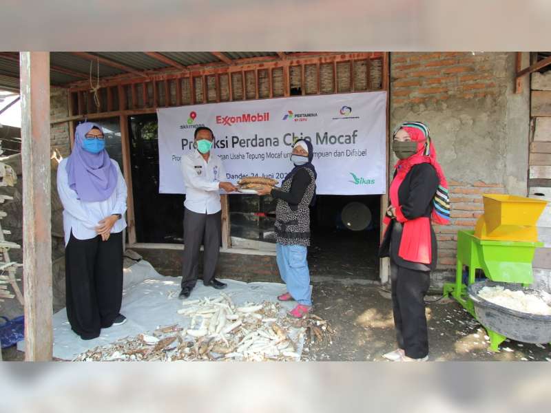 KUB Anugerah Abadi di Dander Bojonegoro, Lakukan Produksi Chip Mocaf Perdana