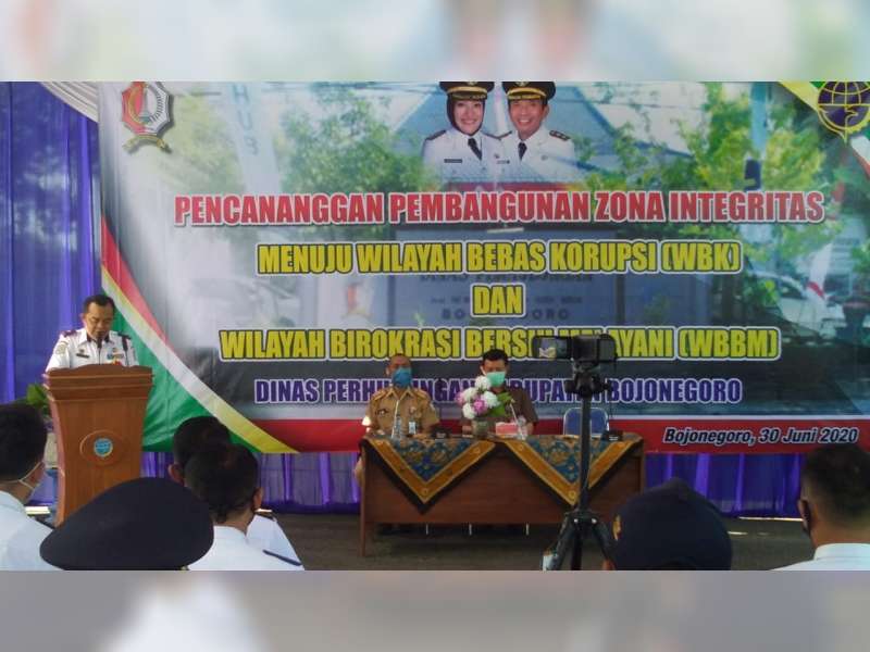 Dinas Perhubungan Bojonegoro Deklarasikan Pencanangan Zona Integritas Menuju WBK dan WBBM
