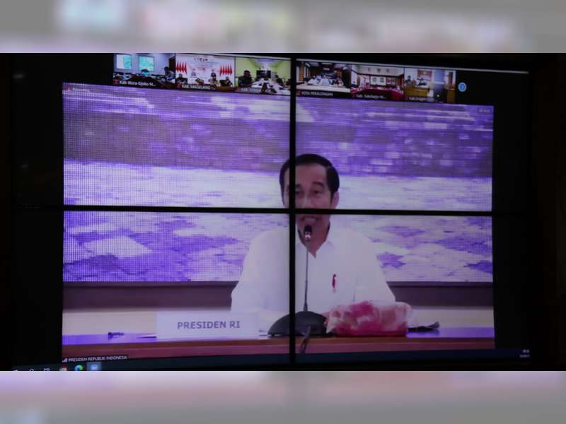 Forpimda Blora Ikuti Rakor Bersama Presiden Terkait Penanganan Covid-19 di Era New Normal