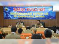 Bupati Djoko Nugroho Pimpin Rapat Evaluasi Penanganan Covid-19 di Blora